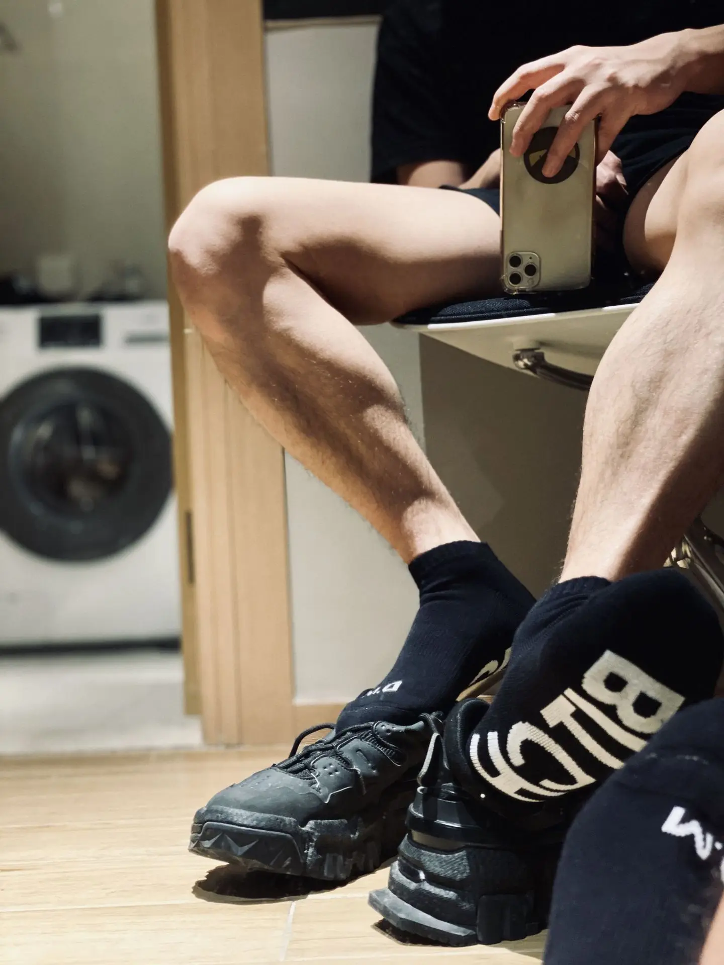 

Men's Socks Fashion Popular Sports Sexy Sports Fitness Gay Socks Trend Terry Letters Casual Cotton Socks Low-top Running