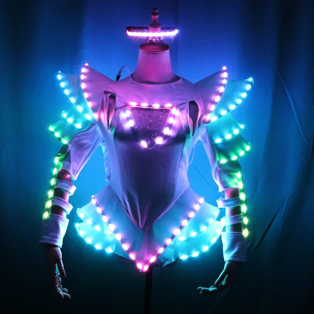 New Arrival LED Ballet Tutu Dress Sexy Bride Light-Up Luminous Clothes for Girls Wear for Wedding Parties and Skirts