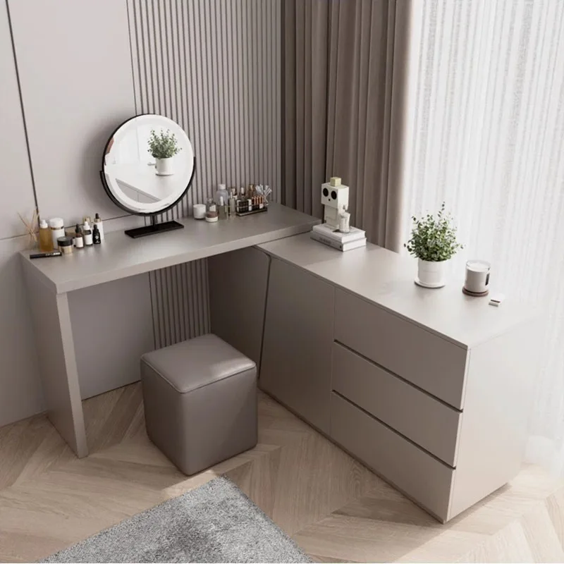 

Comfortable Bedroom Set Furniture Dresser For Cheap Clothes Room Bedside Table Luxury Nightstand Simple Makeup Dressing Woman