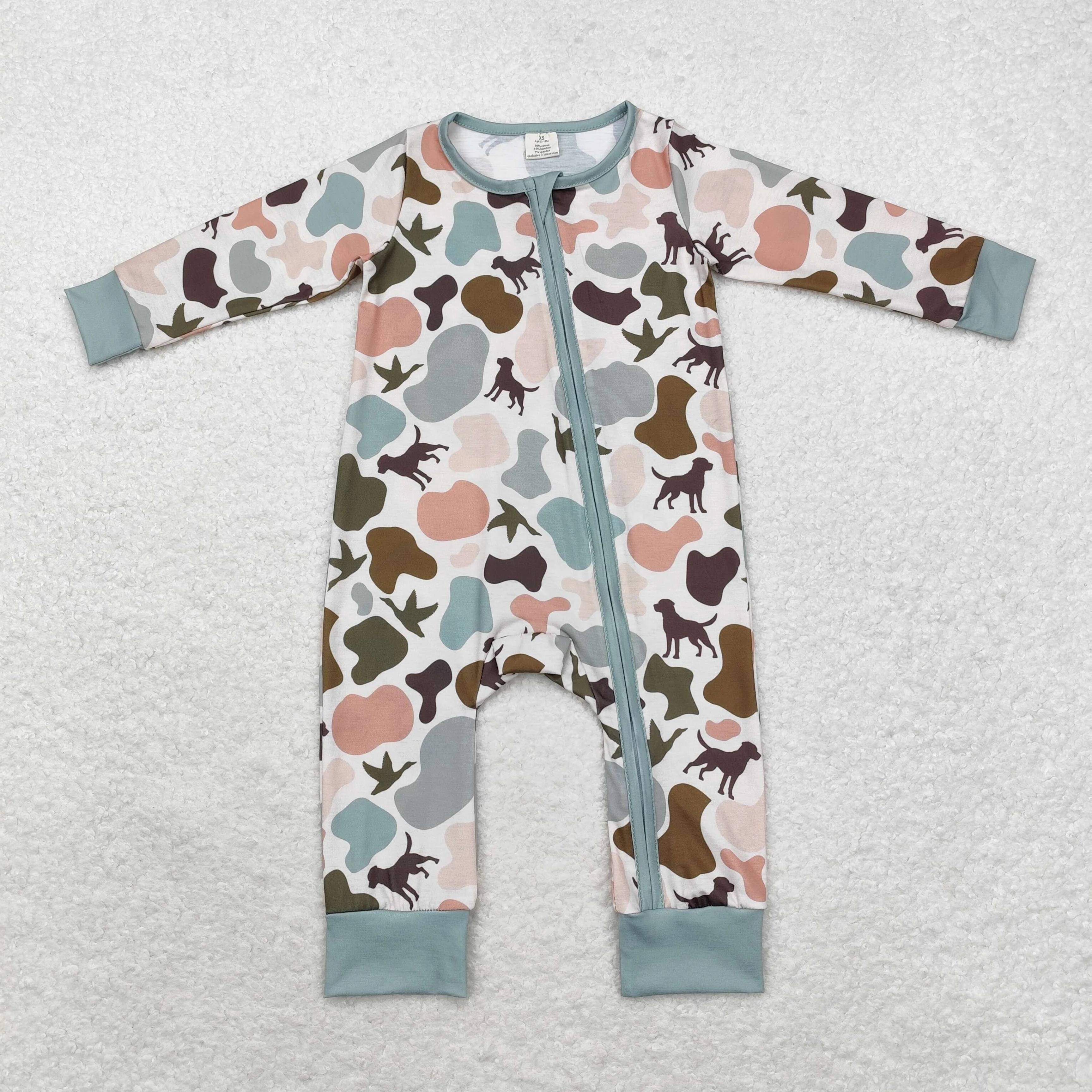 atacado-bebe-infantil-meninos-camo-caes-pato-bambu-ziper-macacao-de-manga-longa-criancas-roupas-da-crianca-primavera-outono-uma-peca