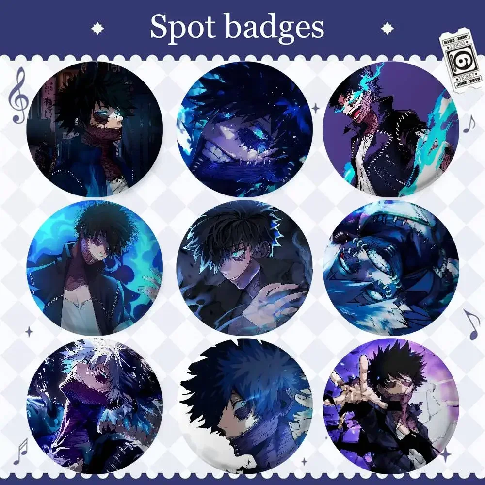Anime Characters A-Aizawa Shouta Badges 25 32 44 58 75 mm Round Cosplay Pin Bag Decor Fans Collect Friends Gifts Brooch Souvenir