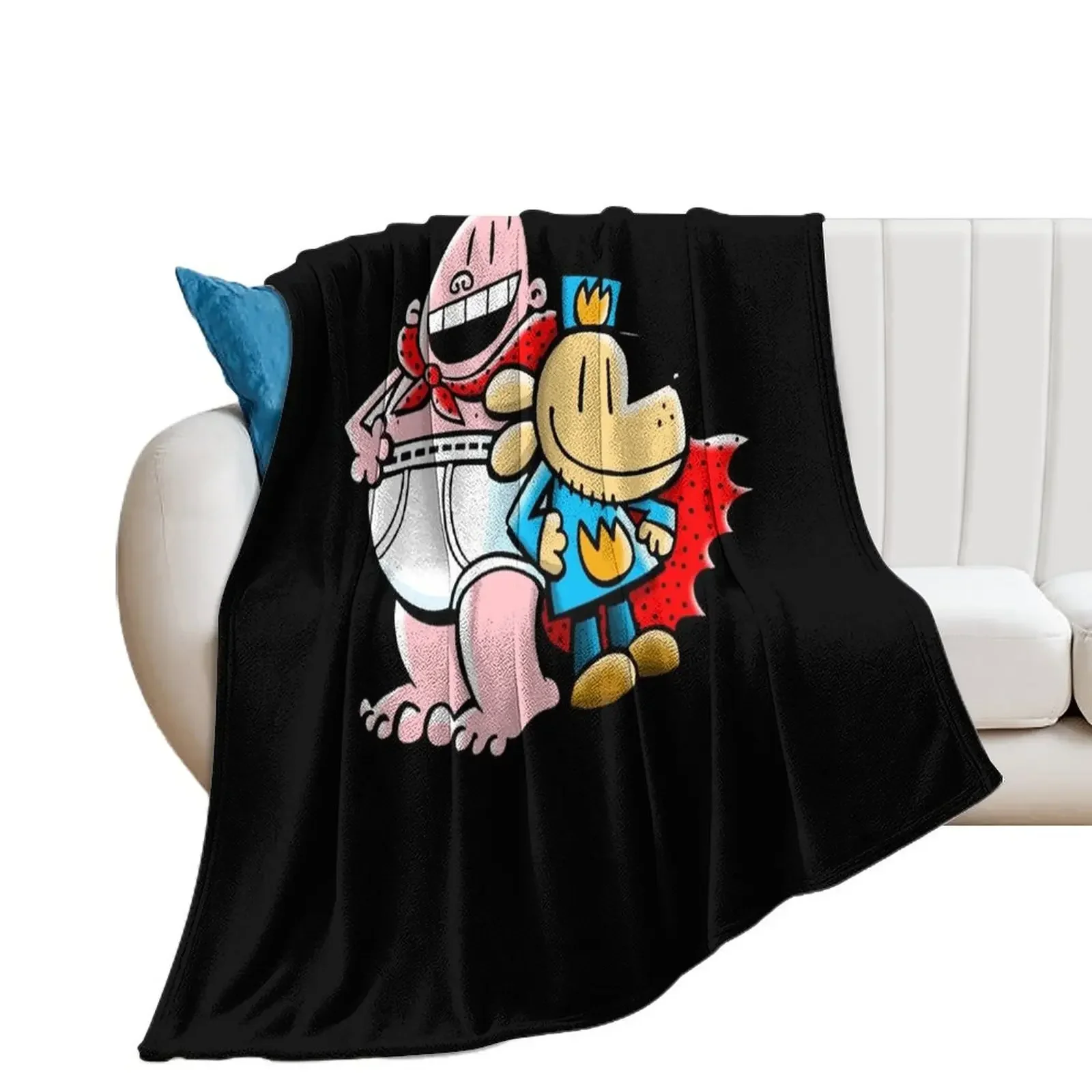 Mens Funny Captain Underpants Throw Blanket Plush decorative Designers Blankets