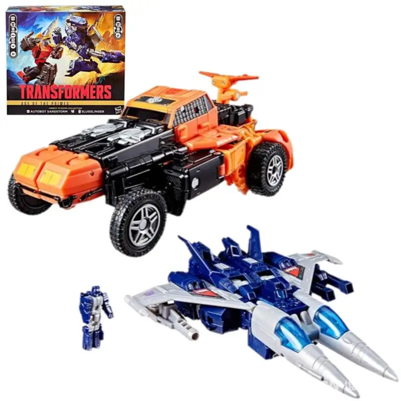 TRANSFORMERS Age of The Primes Wreckn Doom Collection 7.5IN Autobot Sandstorm 5.5IN Slugslinger Action Figures หุ่นยนต์ของเล่น 2-Pack