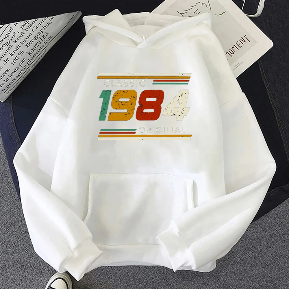 Graphic Birthday Gift  40 Years Old Born in 1984 Hoodie 40th Birthday Summer Hoodie Retro Vintage 1984 Hoodie