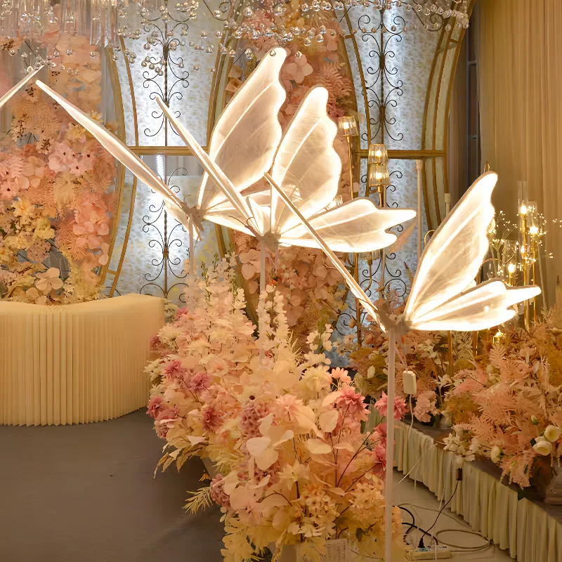 

Butterfly Shape LED Party Lights for Wedding Home Decor Static Flying Insect Theme Indoor Lamp for Festival Birthday Anniversary