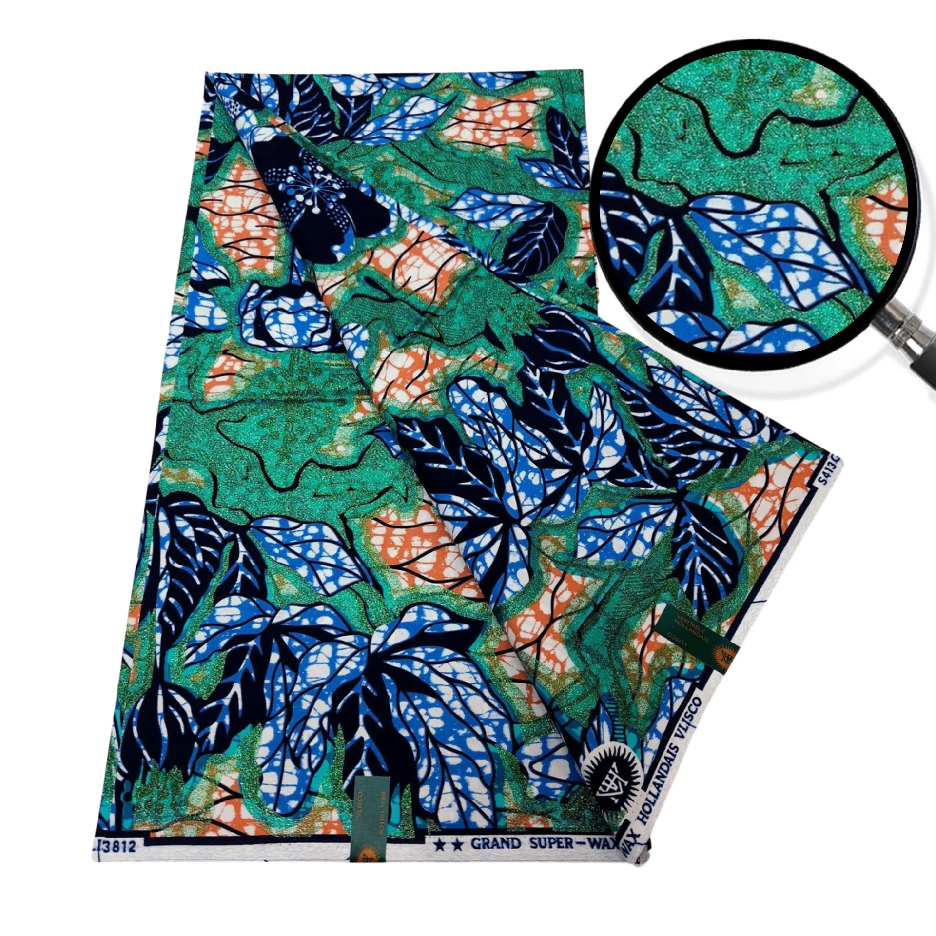 tissu-en-coton-batik-vert-imprime-feuilles-bleues-115cm-de-large-vetements-de-printemps-d'ete-rideaux-tissu-d'avertissement-longueur-6-metres-r1006