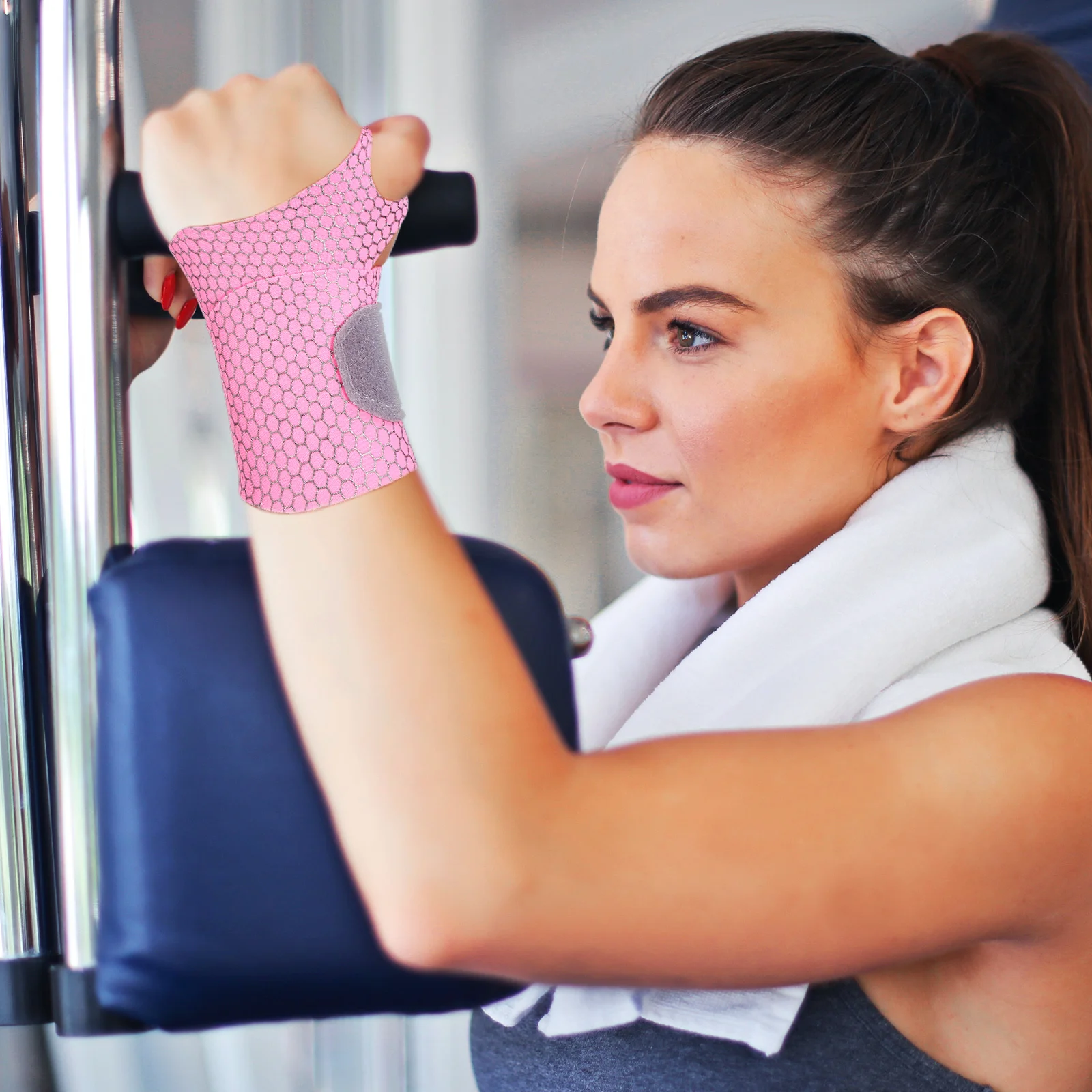 

2 pcs Breathable Wrist Brace Adjustable Support Strap Strong Nylon For Gym Workout Weightlifting Carpal Tunnel Wrist Wraps