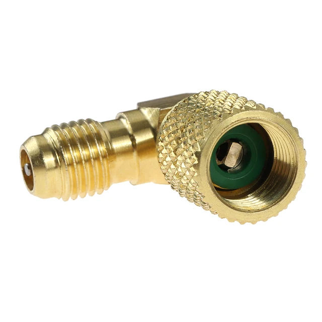 R410 5/16 "SAE żeński do 1/4" SAE męski Adapter mosiężna złączka do R410a R32 klimatyzacja czynnik chłodniczy Mini System Split
