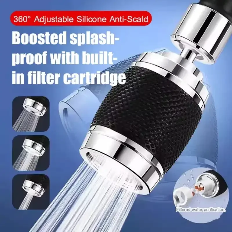 

360-Degree Swivel Splash-Proof Faucet Aerator Splash Filter Faucet Extender Three-speed Adjustable Universal Hot and Cold Faucet