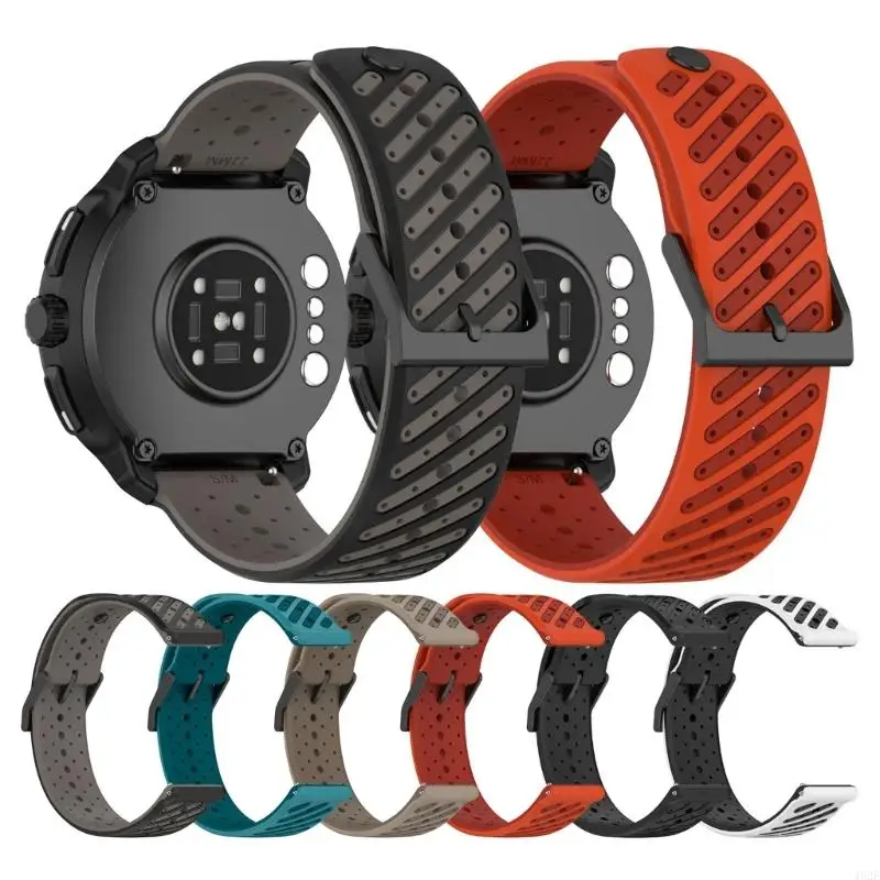 

462E Lightweight Breathable Sport Watch Straps 22mm Universal Replacement for Race2