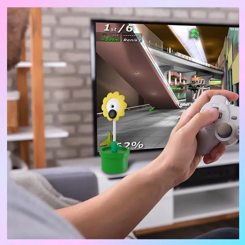 AB25-For Switch 2 Accessories 720P HD Scene Projection Camera For Game Console Flower