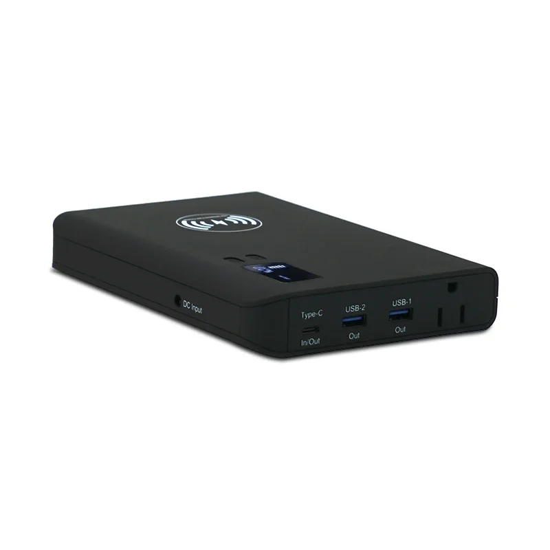 4 In 1 USB Solar Battery Backup AC Laptop Power Bank 30000mah with Type C PD 65w Fast Charge AC 85W Output