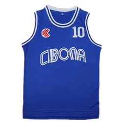 Спортивные баскетбольные майки CIBONA 10, вышивка, шитье, спортивная одежда для улицы, хип-хоп, культура, фильм BULE