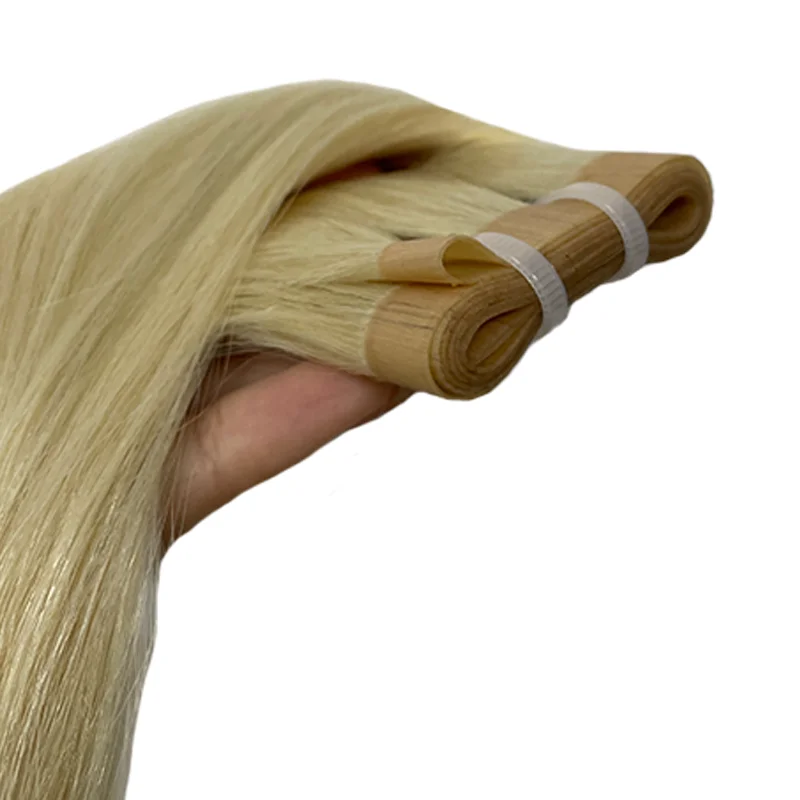 Rechte PU Inslag Hair Extensions Onzichtbare PU Huid Inslag Ruw Maagdelijk Haar 14 "-28" Injecteren Haar Volledig Einde 100G Eén Donor Inslag