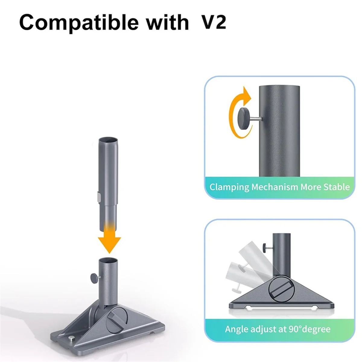 

【Home-Tools!】Angle Adjustable Roof Mounting Bracket Mount Adapter for Gen2 for V2 Antenna