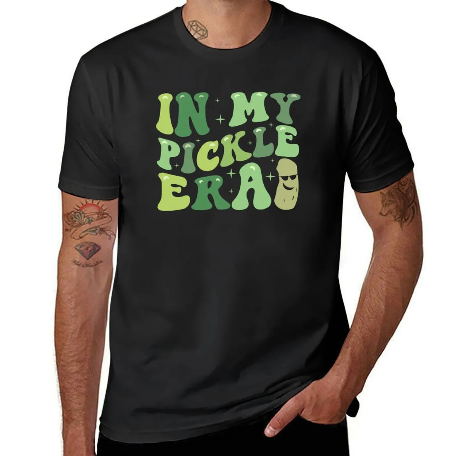 

In My Pickle Era Colorful Graphic For Pickle Lovers Vintage T-Shirt boys whites tees plain mens clothes