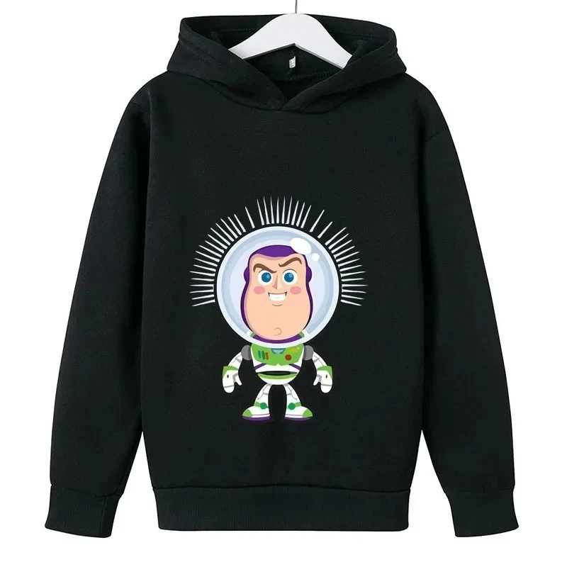 

Autumn Fashion Disney Toy Story Buzz Lightyear Boys and Girls Cartoon Hoodies, Harajuku Cute Sweatshirts, Comic Street Hoodies