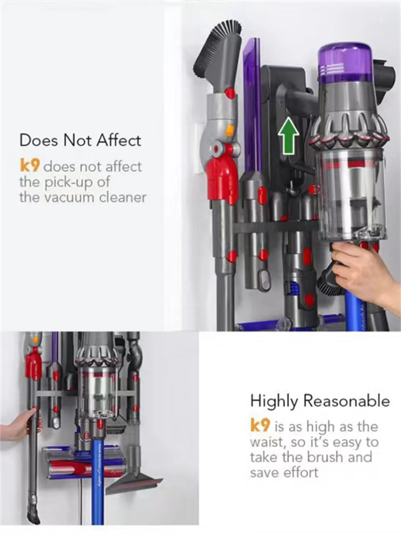 Suitable For Dyson V7 V8 V11 V12 V15 Vacuum Cleaner Head Storage Bracket V10 Lightweight Version Expansion Hanging Mount