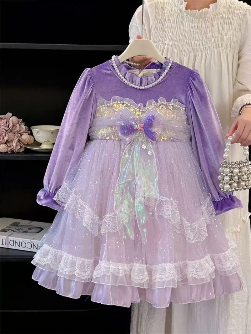 

Summer Kids Dresses for Girls Wedding Princess Dress Children Costume Elegant Kids Party Pageant Formal Gown 2025 New