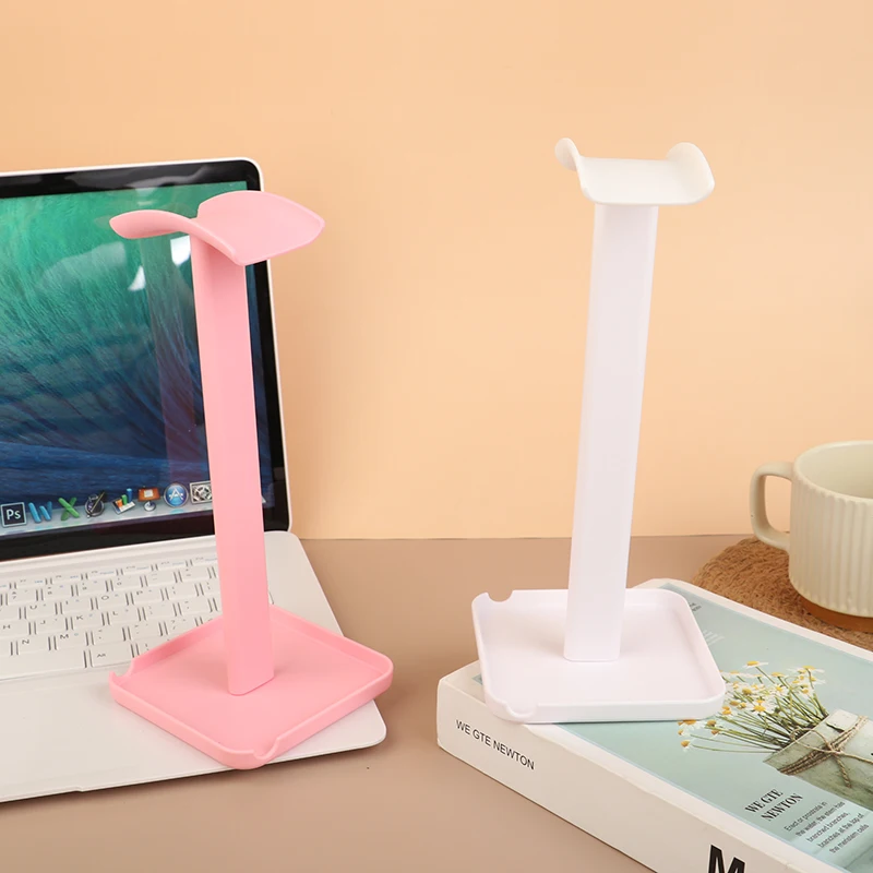 ABS e TPU Universal Headphone Stand Holder, Space Saving Gaming Headset, Desktop Earphone Hanger, Display Rack, 1pc