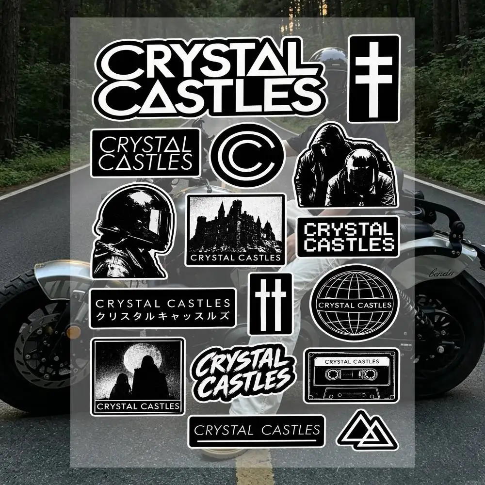 A-Crysta-l Ca-stles Fan Collection Stickers Sheet Waterproof Vinyl Decals Aesthetic Decor Stickers