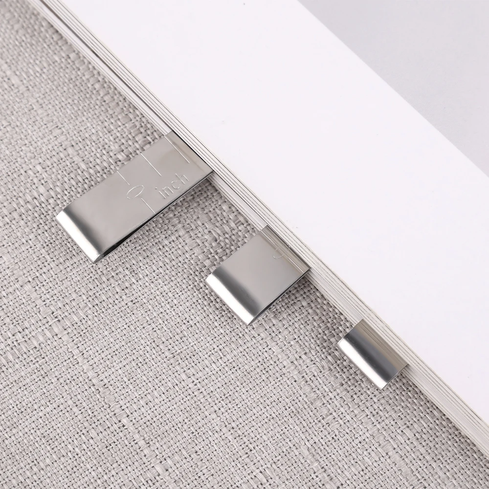 Stainless Steel Sewing Clips Hemming Ruler Clip Machining and Hand Sewing Fixing Ruler Clothing Stitching Pinning Marking Tool