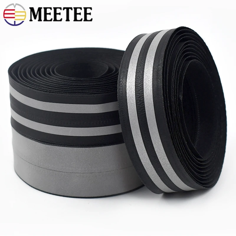 2/3/5Meters 3# 5# Waterproof Zipper Reflective Nylon Zippers Tapes for Bags Outdoor Clothing Backpack Zip Repair Kit DIY Sewing