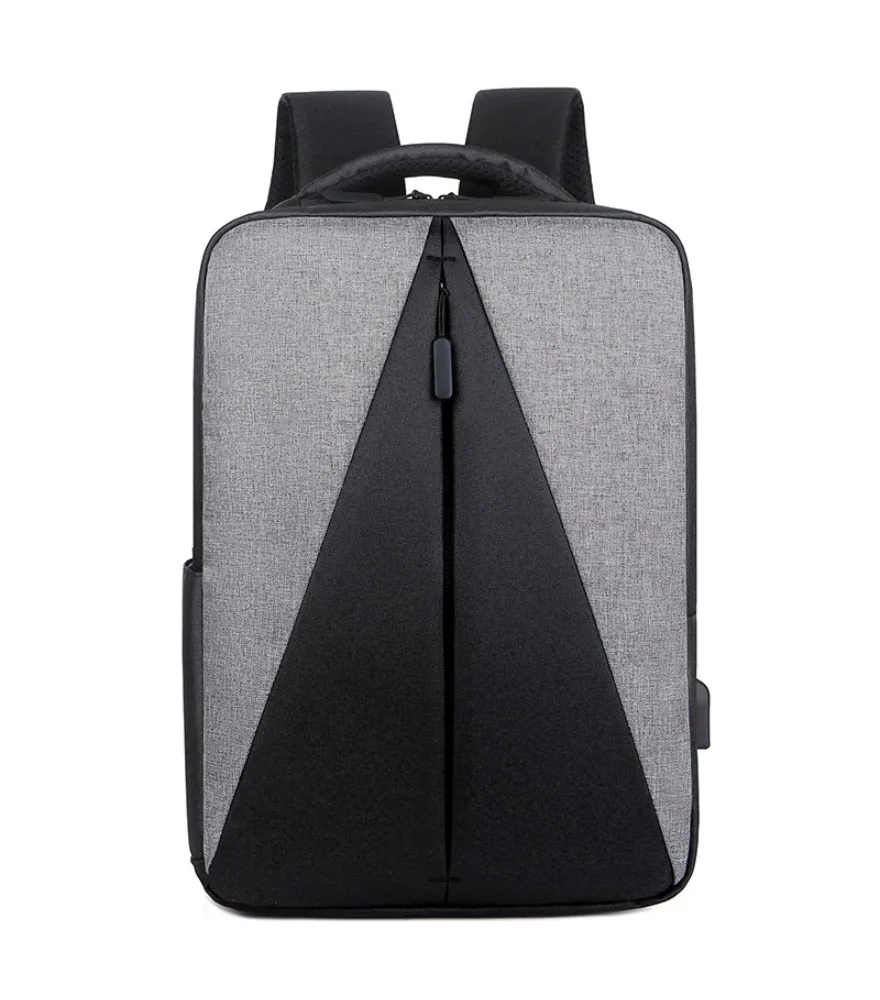 Casual Korean version backpack high school college student USB travel computer bag backpack male business