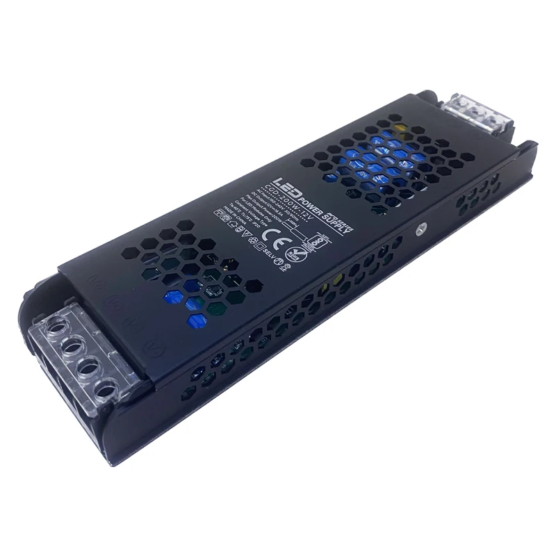 Zasilacz AC do transformator DC 12V 60W 100W 200W 300W 400W konwerter Super cienkie dla modułów LED Strip