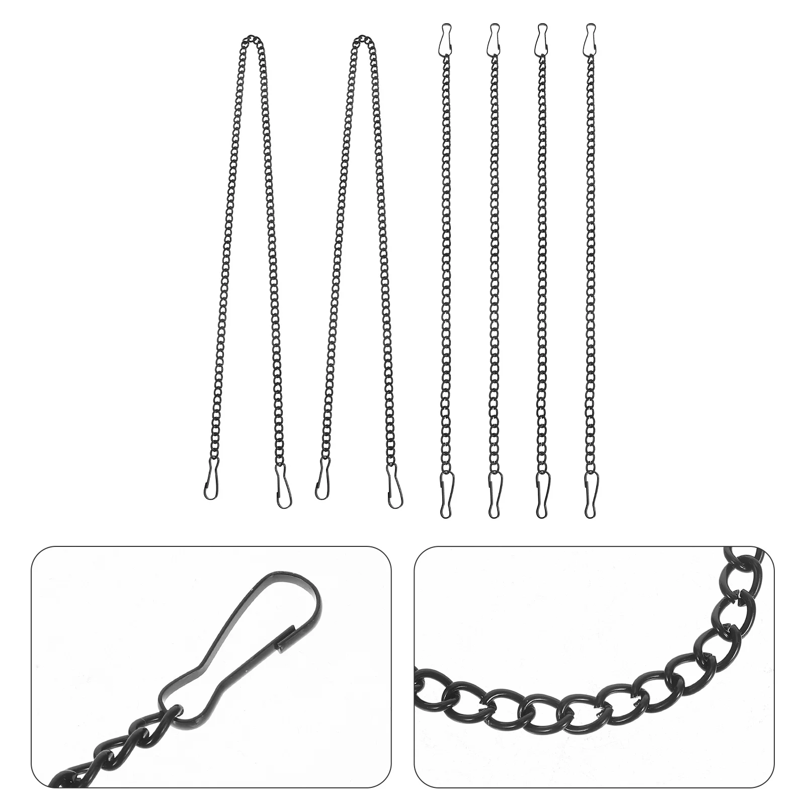 

6Pcs Hanging Chain for Signs Posters Banners Decorative Metal Display Chain for Indoor Outdoor Use Easy Install Plant Hanger
