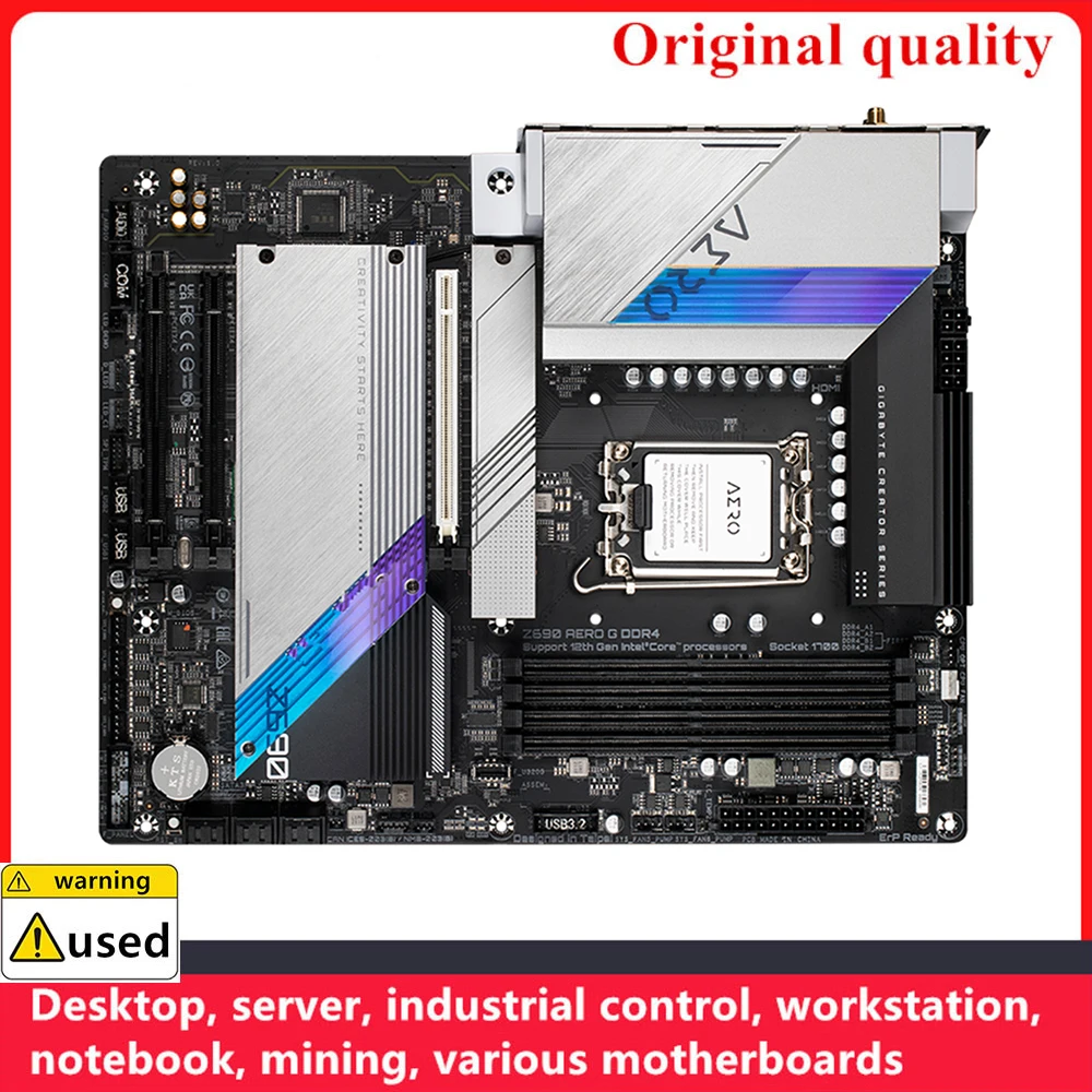 For Z690 AERO G DDR4 Motherboards LGA 1700 DDR5 128GB ATX For Intel Z690 Desktop Mainboard M.2 NVME SATA III USB3.0