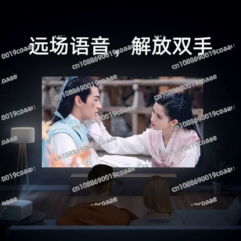 Projector 2 1080P High Definition Resolution, 800 Lumens Brightness, Support Far-field Voice, Automatic Correction