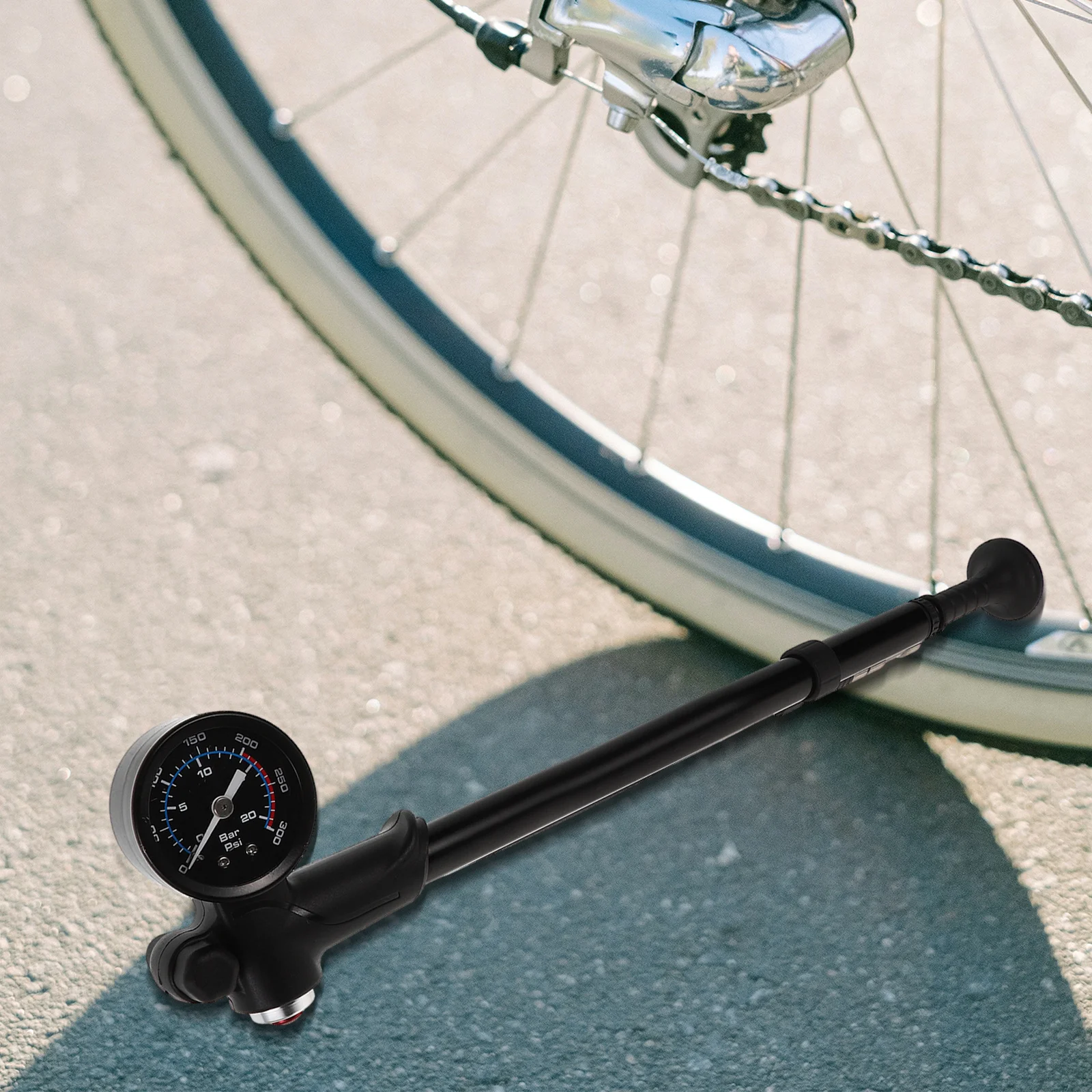 

High Pressure Bike Suspension Pump Portable Digital Tire Inflator for Front Fork Rear Shock Mountain Road Bikes Motorcycles