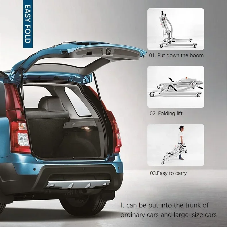 KSM-210 Foldable Lifting Device Transfer Electric Transfer Choose from Iron or Aluminum Alloy
