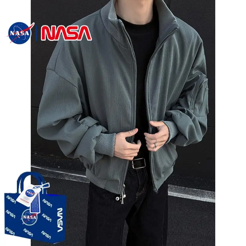 

Свободный крой American Sle Baseball Jaet, мужская цветная рабочая одежда Bla, трендовая весенняя новинка в стиле ретро, удобный джерт Sle Fly