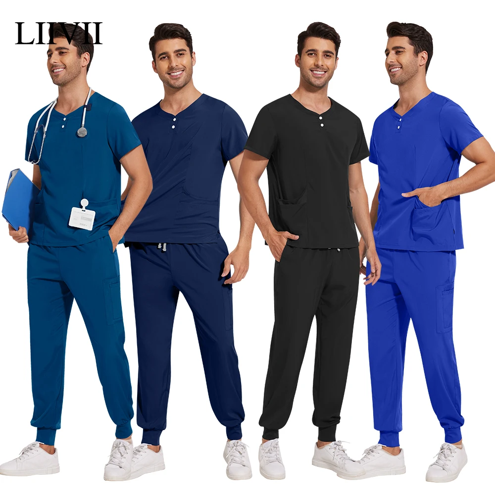 

Лидер продаж, легкий эластичный набор скрабов, домашний лабораторный карман, топ, спортивные штаны, рабочая одежда для ухода за домашними животными, медицинская униформа медсестры