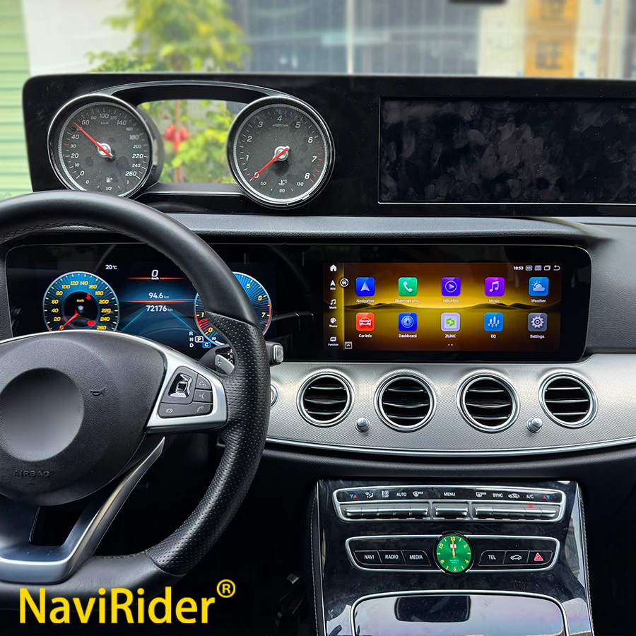

12.3inch Dual Screen Car Radio Video Player For Mercedes Benz E class W213 NTG5.0/5.5 2016-2019 Android GPS Navigation CarPlay
