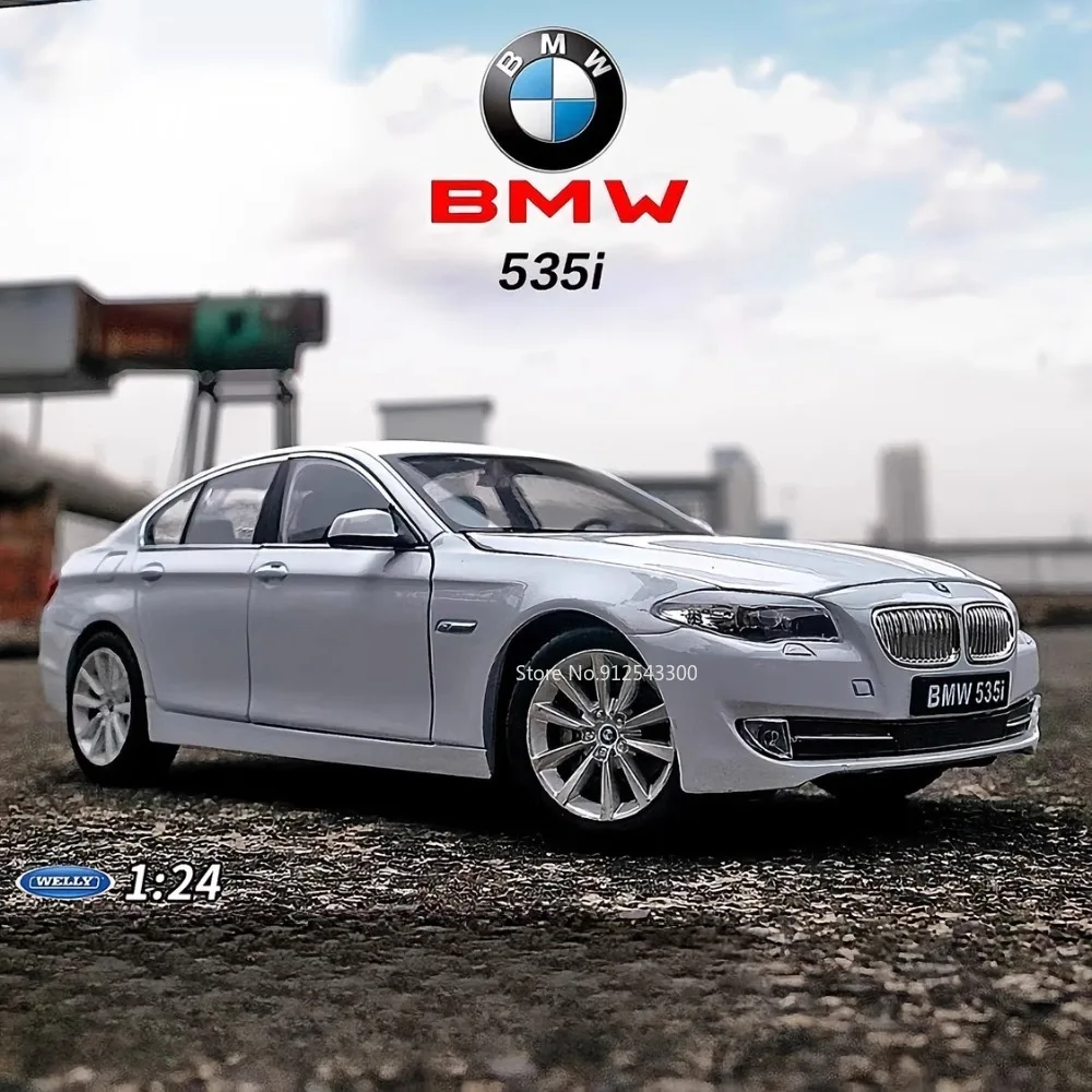 

Коллекционная Игрушечная модель автомобиля BMW 535i в масштабе 1/24, литые из сплава статические модели, коллекционная игрушка для мальчиков, праздничные сувенирные подарки