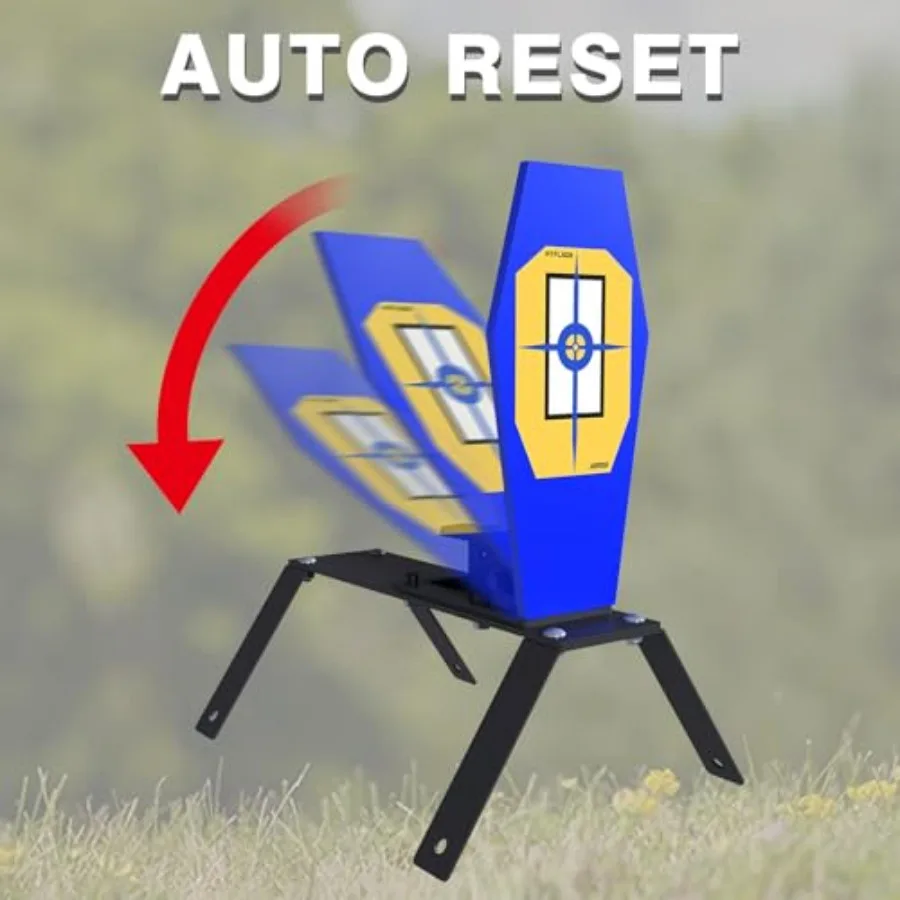 هدف إعادة الضبط التلقائي AR500 مقاس 3/8 بوصة مقاس 13 × 6 بوصة هدف إطلاق النار الكلاسيكي من الفولاذ لنطاق الرماية مثالي لبندقية المسدس