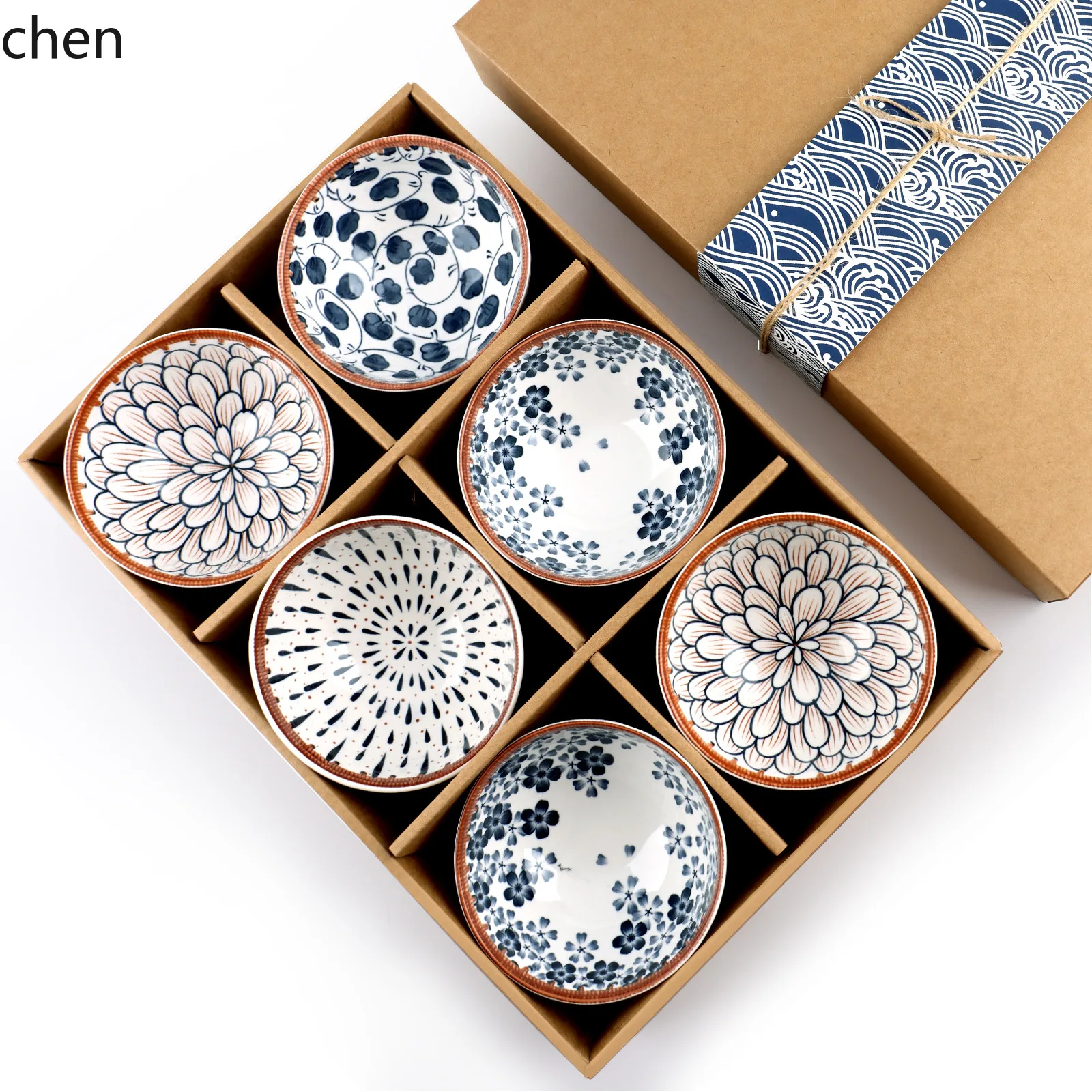 Picture 6: Hxl underglaze ceramic dinnerware gift set