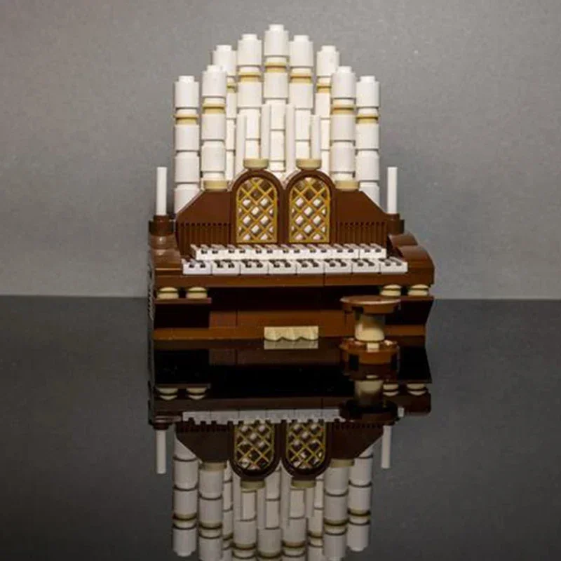 

Moc Building Blocks Classic Architectural Pipe Organ Technical Bricks DIY Assembly Construction Toys For Childr Holiday Gifts