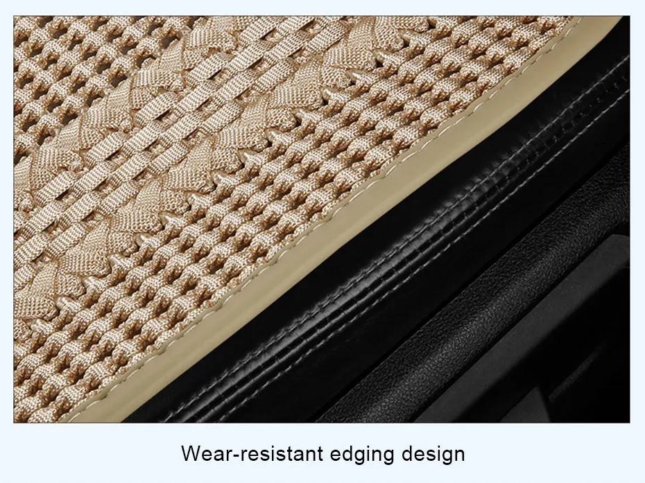 SEAMETAL Sommer Auto Sitz Abdeckung Atmungs Eis Seide Universal Vorne Hinten Sitzkissen Pad Matte Schutz Auto Innen Zubehör – Detail 10