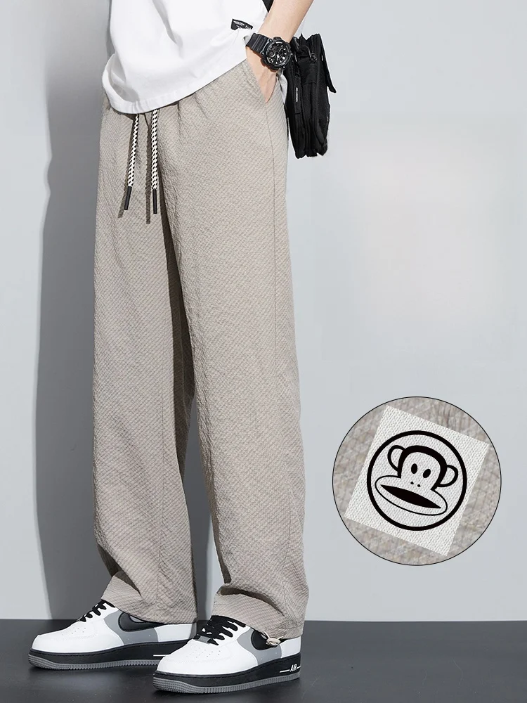 

PaulFrank Linen Men's Straight Leg Casual Pants Breathable Comfortable Loose Fit Autumn New Sle Faion Brand Durable