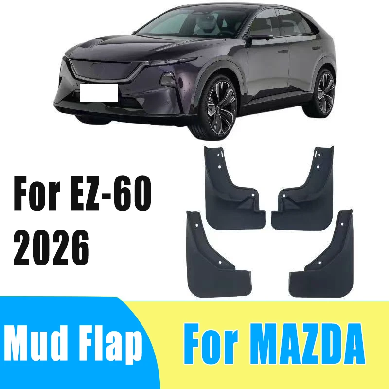 

4pcs Automobiles Tire Mudguard Waterproof Prevent Mud Splashing Car Mud Flap Fender Trim Accessories For MAZDA EZ-60 2026