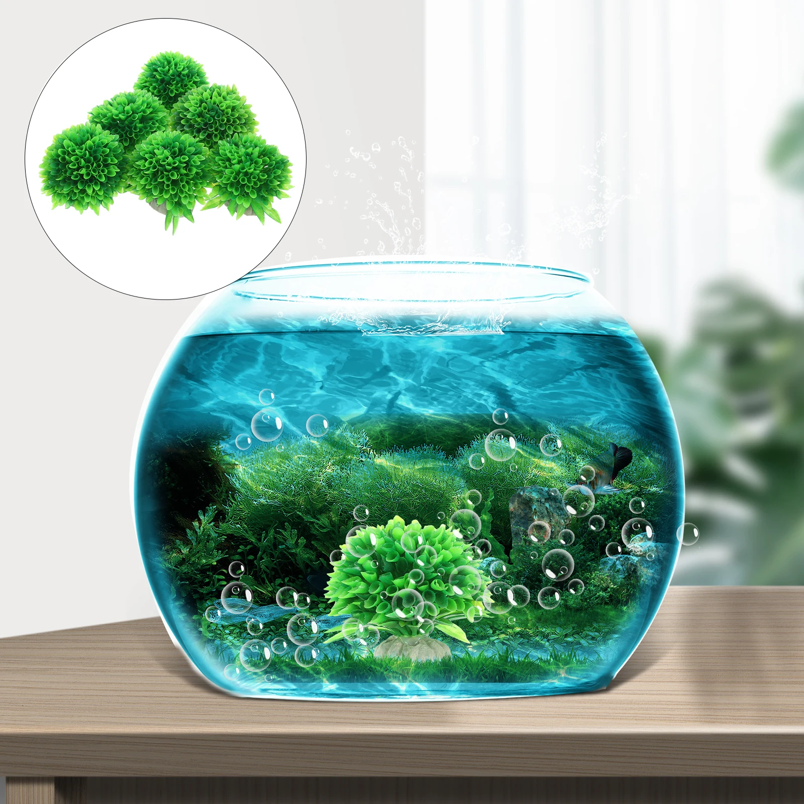 

Artificial Plant Decoration Fake Aquarium Plants Water Fish Tank Realistic for Tanks
