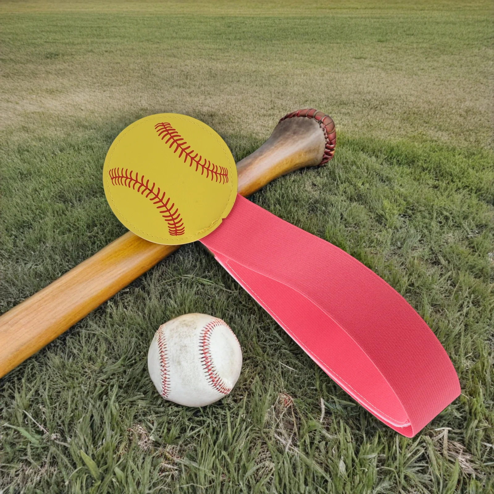 حزام الساق لإبريق الكرة اللينة، حزام تدريب من البوليستر المقاوم للاهتراء لتحسين تقنية الرمي، رمي قابل لإعادة الاستخدام #4