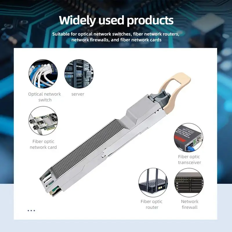 KEXINT MMA4Z00-NS400 Compatible 400G OSFP 50m MPO-12/APC Módulo Transceptor Óptico InfiniBand
