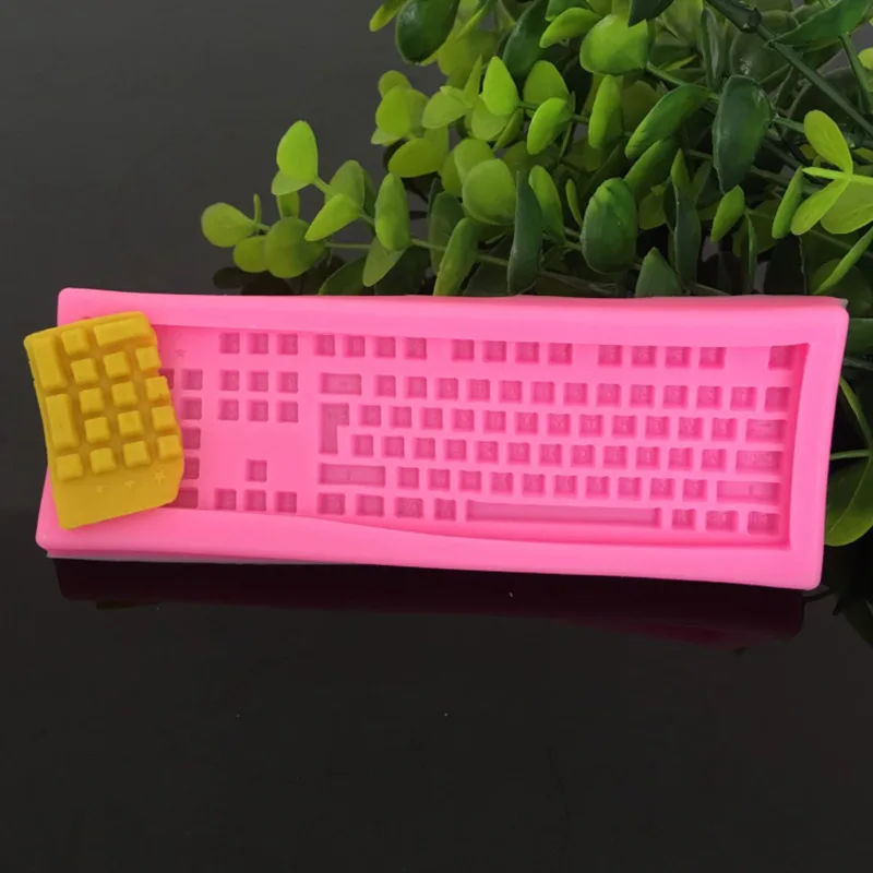 Keyboard Chocolate Mold Silicone Mold DIY Handmade Fondant Kitchen Supplies 15-254