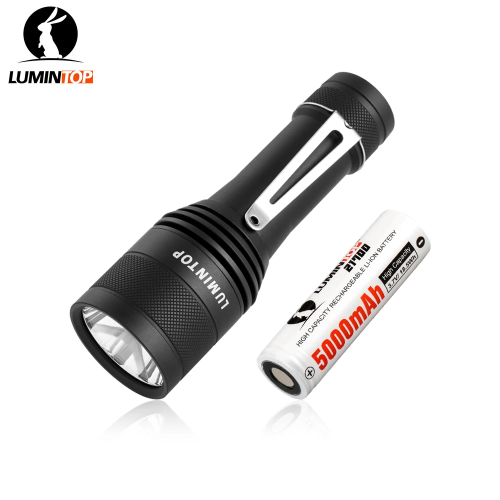 مصباح يدوي Lumintop FW21 X9L مع SBT90 LED 810 متر لمسافات طويلة 6500 لومن لمصباح توربو خارجي 21700