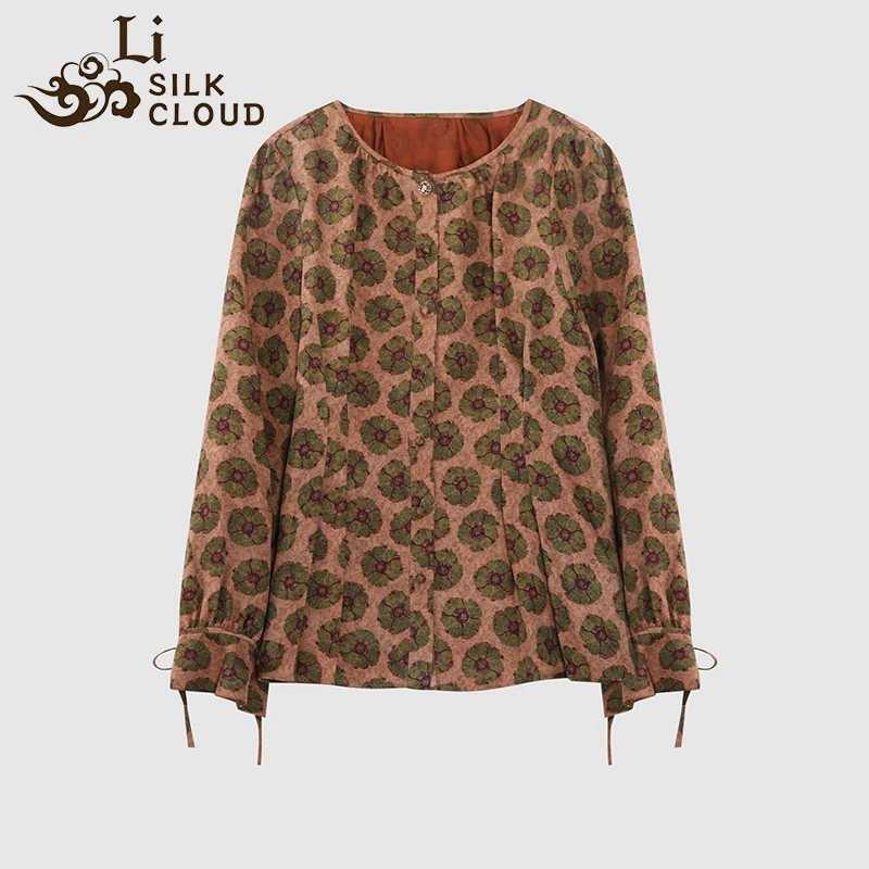LI SILK CLOUD xiangyunsha T-Shirt - Short Sleeves, Breathable Fabric, Casual Wear  Guangdong Gauze